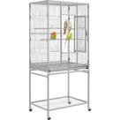 Gaiola Grande para Pássaros Yaheetech com Suporte 137cm para Pássaros Pequenos