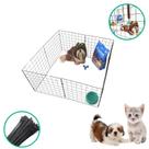 Gaiola Móvel Modular Pet mimo 8 Telas Tela Aramada 40x40cm Gato Coelho Porquinho Flexível Reforçada
