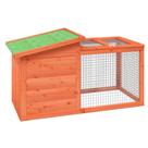 Gaiola para coelhos Rabbit Hutch vidaXL Pig Pet House com madeira de pinho Gaiola para coelhos Rabbit Hutch vidaXL Pig Pet House com madeira de pinho