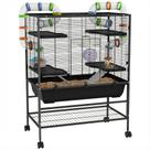 Gaiola para Hamster PawHut Grande 82cm com Túneis e Roda Gaiola para Hamster PawHut Grande 82cm com Túneis e Roda