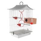 Gaiola Para Pássaros Calopsita Agapornis Periquitos Ninho Externo Completa Teto Chinês - Vivopet Gaiola Para Pássaros Calopsita Agapornis Periquitos Ninho Externo Completa Teto Chinês - Vivopet