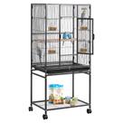 Gaiola para Pássaros VEVOR 63x42x137 cm em Ferro Forjado com Rodízios