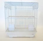 Gaiola para pássaros YML SquareTop pequena 45 cm x 35 cm branca