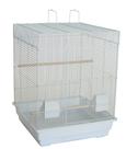 Gaiola para Pássaros YML Teto Plano Pequena Branca 58x46x46 cm