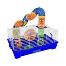Gaiola para Roedores Quatiguá Azul Estrela Tubo para Hamsters Gaiola para Roedores Quatiguá Azul Estrela Tubo para Hamsters