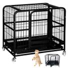 Gaiola Pet Gato Cao Cachorro Canil Animal de Estimaçao Transporte Rodinhas Bandeja Removivel Pet Shop