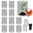 Gaiola protetora de plantas YEXEXINM 30x10 cm, pacote com 10, impermeável