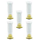 Gaiola Tubo Completa Kit 5 Unidades Criar Rainha Apicultura