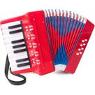 Gaita Sanfona Acordeon Iniciante 8 Baixos 17 Teclas Brinquedo Crianças Sanfona Infantil Brinquedo Musical Kizumba -