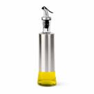 Galheteiro 300ml Vidro Inox Dosador Azeite Vinagre Moderno