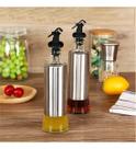 Galheteiro Azeite Vinagre 300Ml Vidro Aço Inox Dosador