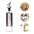 Galheteiro Azeite Vinagre Shoyu 300ml Vidro Aço Inox Dosador