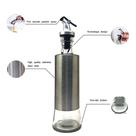 Galheteiro Garrafa Vidro Revestida em Inox 300ml..