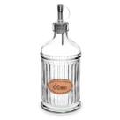 Galheteiro Garraga Vidro com Bico Dosador Inox Grosso Porta Óleo 500ml