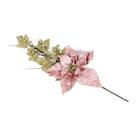 Galho com Flor Bico de Papagaio Rose Gold 60CM