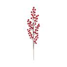 Galho De Bagas De Azevinho Vermelhas Artificiais De Natal 48cm-76cm, Frutas Falsas, Plantas De