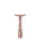 Galho de barbear Razor Leaf em ouro rosa todo em metal para homens e mulheres Galho de barbear Razor Leaf em ouro rosa todo em metal para homens e mulheres
