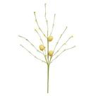 GALHO DECORATIVO C/OVOS (AMARELO) 65cm