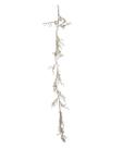 Galho Decorativo Luxo Longo Berry Branco Ouro Natalino-1,52m Galho Decorativo Luxo Longo Berry Branco Ouro Natalino-1,52m