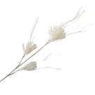 Galho Decorativo Silicone Branco 80cm