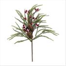 Galho Haste Pinheiro Com Pinha E Berry Toque Real 60 CM