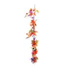 Galho longo aboboras e folhagens decorativo 150cm halloween