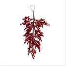Galho Pendente Rústico Berries Vermelho Enfeite Natal 60CM