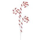 Galho Pick Candy Canes Vrm/Brc Natal Rei do Armarinho