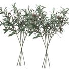 Galhos de oliveira artificiais SHACOS para vaso de 70 cm, 8 unidades