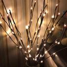 Galhos iluminados Autohigh Warm White 60 LED Twig Lights x3 Galhos iluminados Autohigh Warm White 60 LED Twig Lights x3