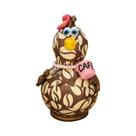 Galinha em Cabaça Decorativa Cantinho do Café com Mini Xícara 13 a 15cm