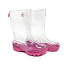 Galocha Infantil KidSplash! Feminina Lisa Transparente Incolor - Pink
