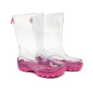 Galocha Infantil KidSplash Feminina Lisa Transparente Incolor Pink