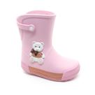 Galocha Infantil Plugt Menina Acqua Ursinho Rosa Bale P/ Chuva Leve Macio Confortavel Galocha Infantil Plugt Menina Acqua Ursinho Rosa Bale P/ Chuva Leve Macio Confortavel