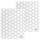 Game Mat CZYY Acrylic 1 Hex Grid Overlay 7x9, conjunto de 2