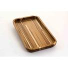 Gamela em madeira teca retangular grande 29 x 48 cm