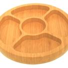 Gamela P/ Churrasco C/5 Divisórias Bamboo - Mor Marrom