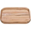Gamela Para Churrasco Tramontina Retangular Em Madeira Teca 40x25cm
