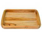 Gamela retangular de madeira teca 39,5cm x 26cm