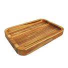 Gamela teca retangular grande 44x28x2cm grilazer tc51
