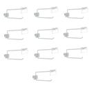 Gancheira Simples Amapa Com Porta Etiqueta 30cm Branco KIT50