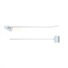 Gancheira Simples Amapa Lx 30 cm Branco Kit 10