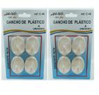 GANCHO ADESIVO C/8 unidades