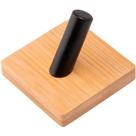 Gancho Adesivo de Bambu CK7128 Organizador 4,5x4,5x4cm Fixação sem Furos para Parede Clink