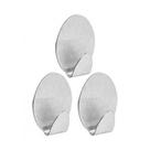 Gancho adesivo oval or30651 c/3 metal 500g ordene