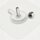 Gancho Adesivo Parafuso Transparente Pendurar Multiuso Kit Com 2