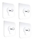 Gancho Adesivo Tipo Parafuso Sem Furo Kit 4 Unidades Para Parede Cozinha Banheiro Alta Fixação Fácil Instalação Gancho Adesivo Tipo Parafuso Sem Furo Kit 4 Unidades Para Parede Cozinha Banheiro Alta Fixação Fácil Instalação