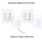 Gancho Cabide Adesivo Parede Encaixe Macho Femea Organização - Saz