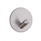 Gancho Cabide Parede Adesivo Redondo Inox