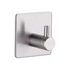 Gancho Cabide Parede Auto Adesivo Quadrado Inox Suporta 5kg